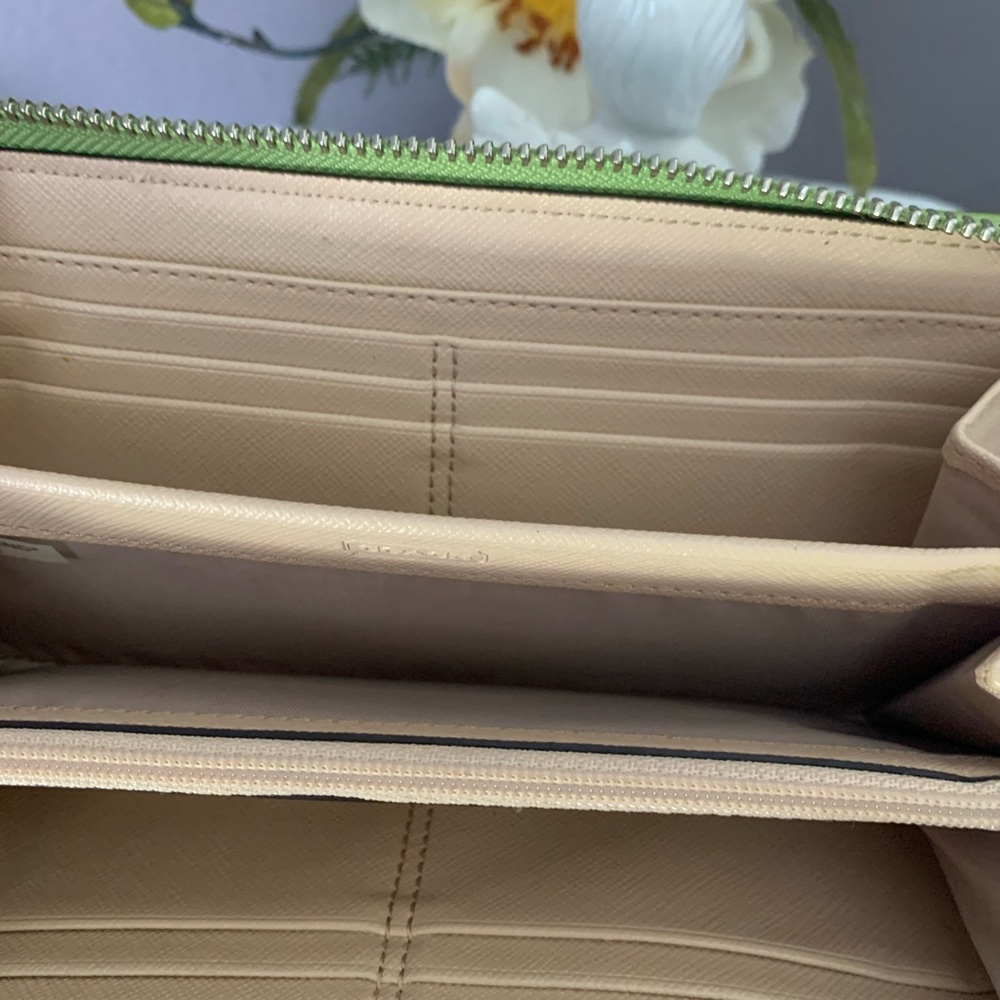 Coach Blue and Green Women's Wallet - Picture 6 of 6